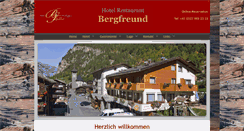 Desktop Screenshot of hotel-bergfreund.ch