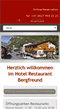 Mobile Screenshot of hotel-bergfreund.ch